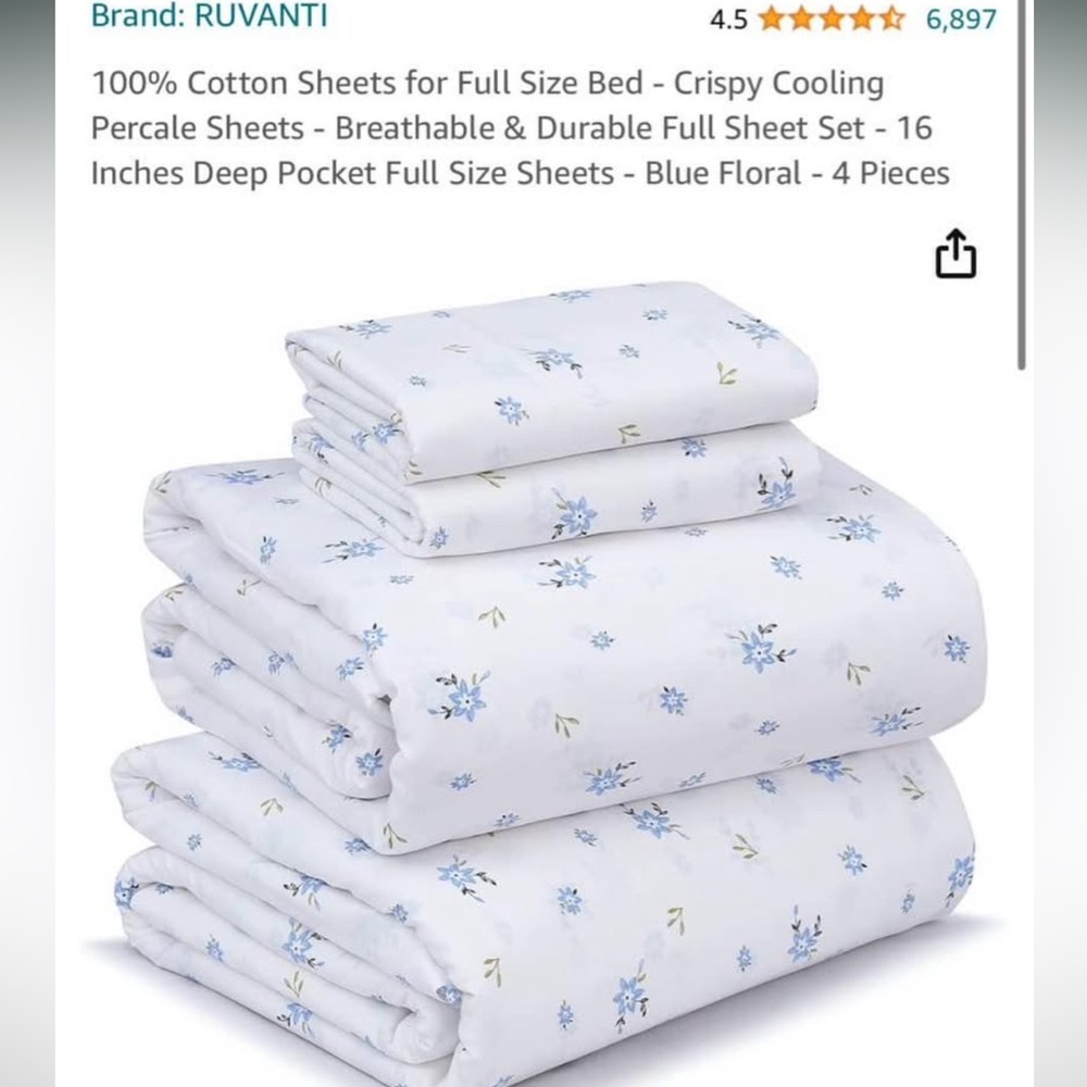 FULL SUZE BEDSHEETS